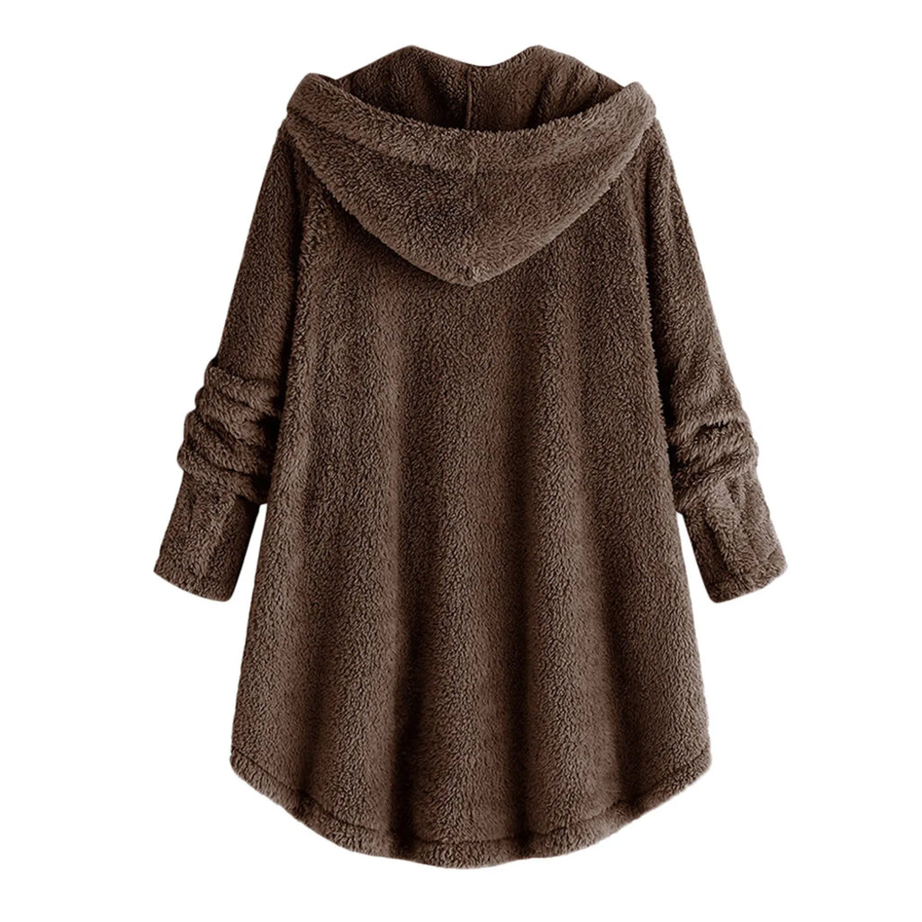 Ulvly Hooded Teddy Fleece Coat