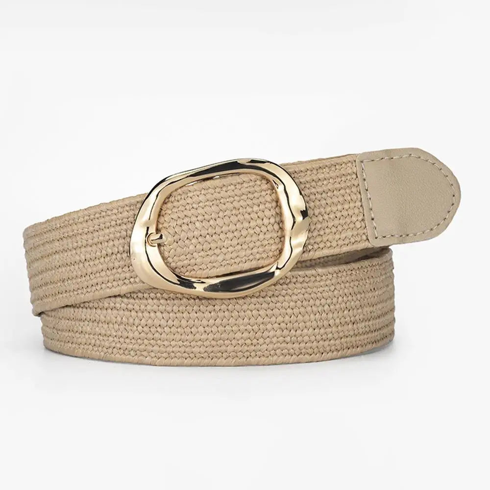 Ulvly Braided Straw Elastic Belt
