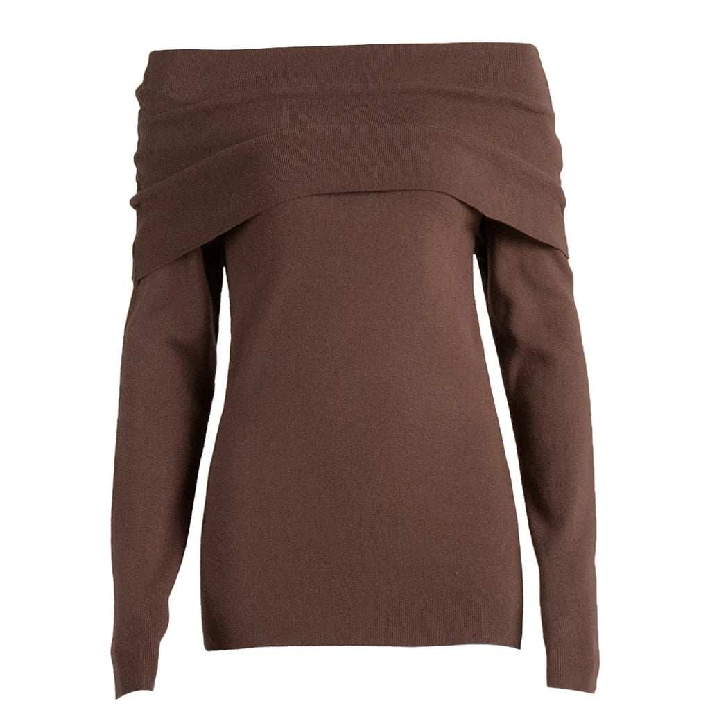 Ulvly One-Shoulder Knit Pullover