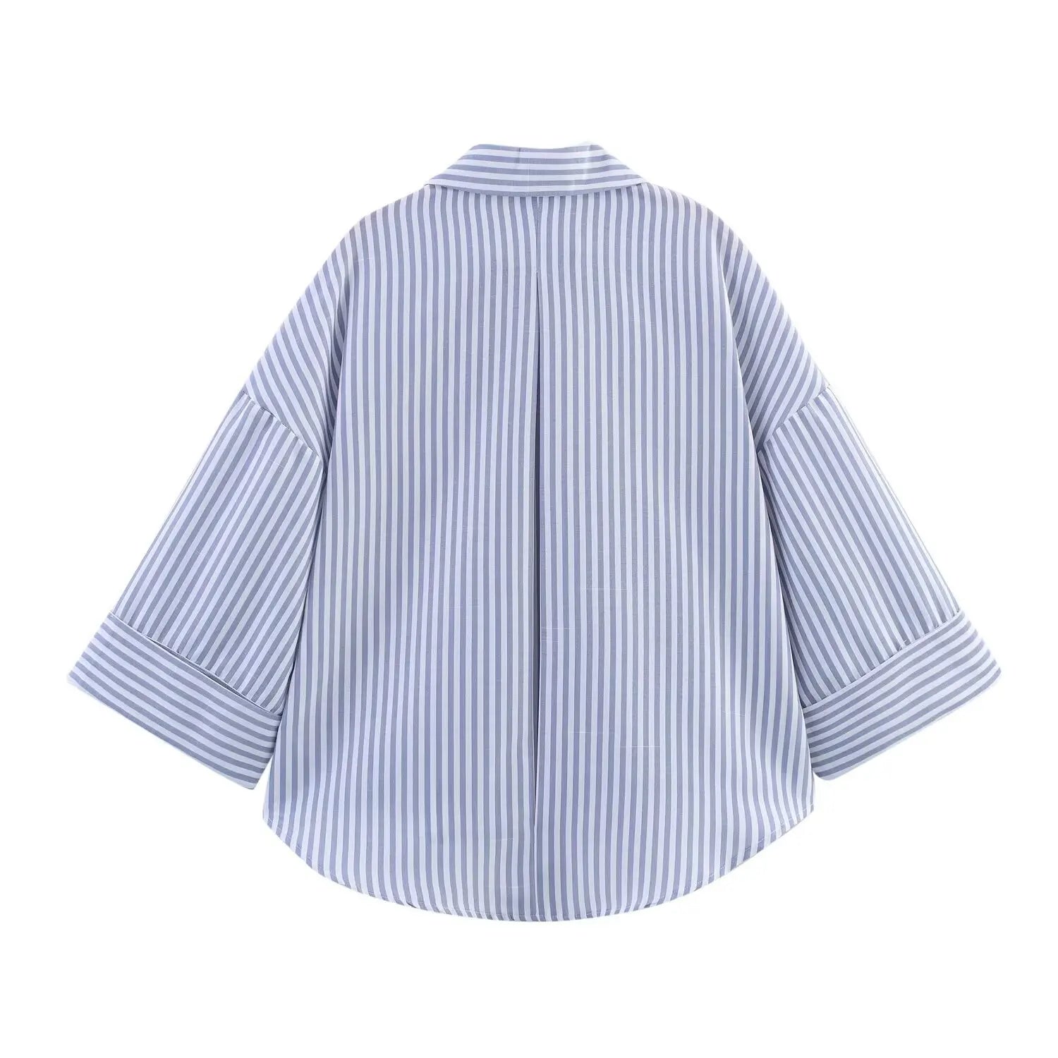 Ulvly Linen-Blend Striped Shirt