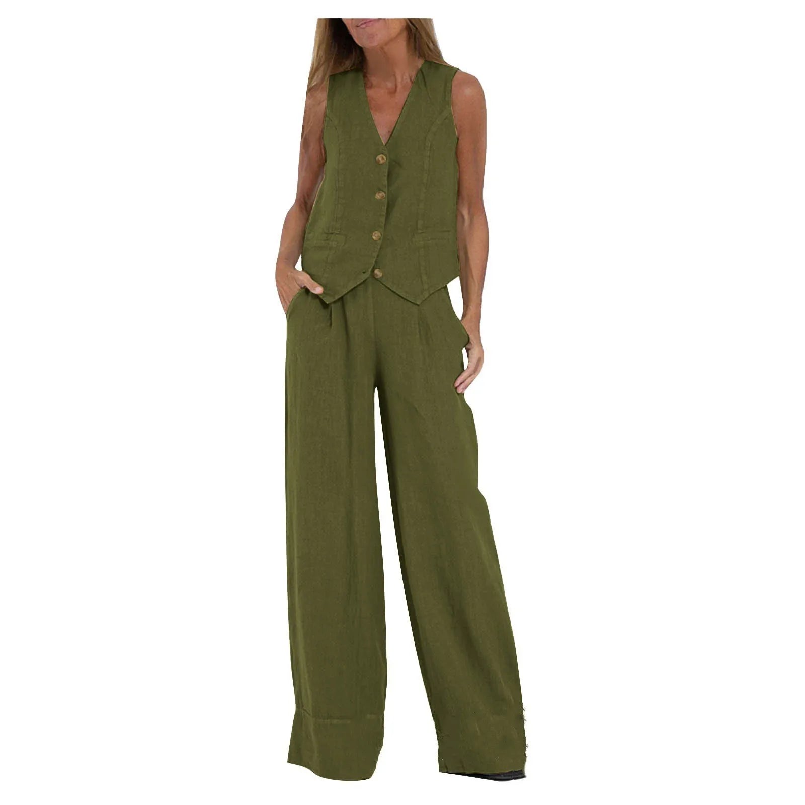 Ulvly Sleeveless Suit Set