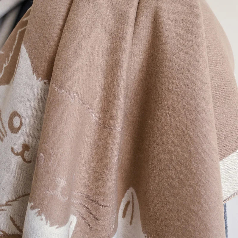 Ulvly Jacquard Cat Pashmina