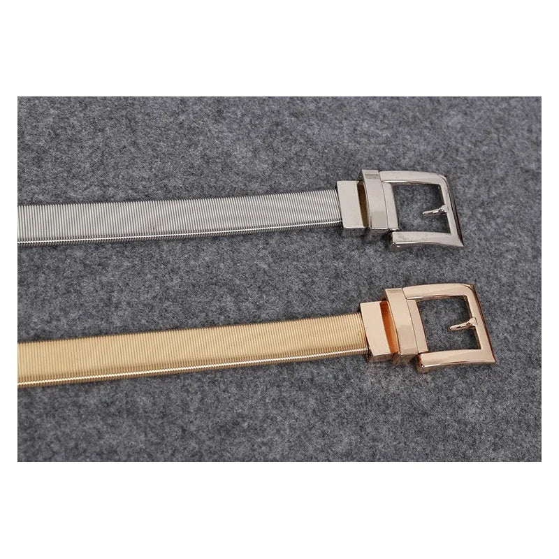 Ulvly Gold & Silver Metal Chain Belt