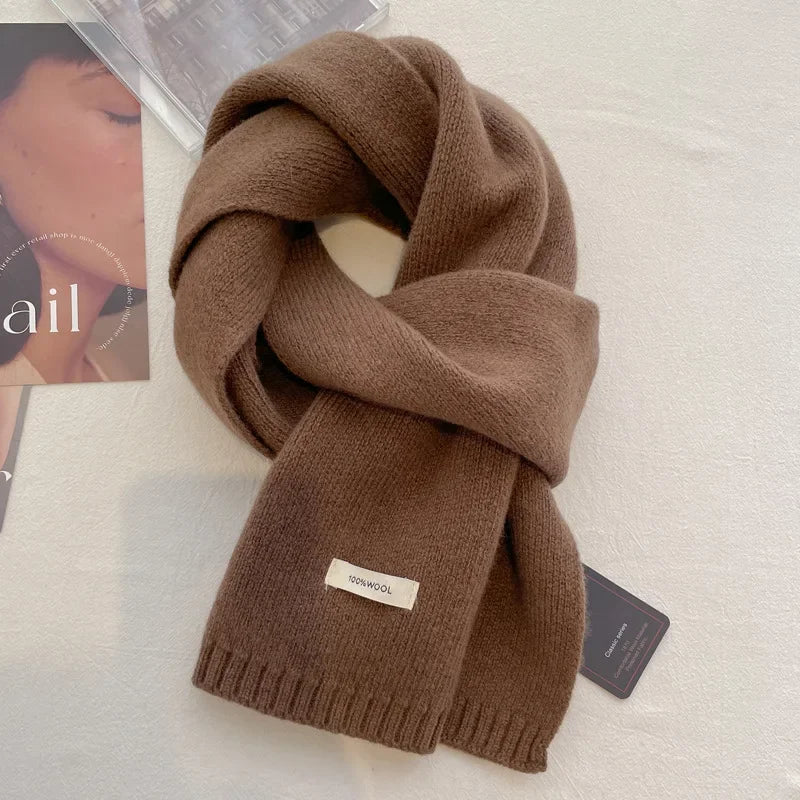 Ulvly 100% Wool Knit Scarf