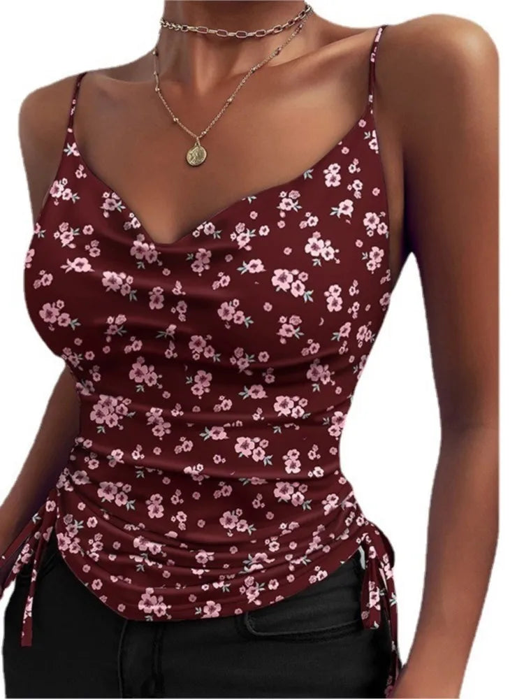 Ulvly V-Neck Drawstring Camisole
