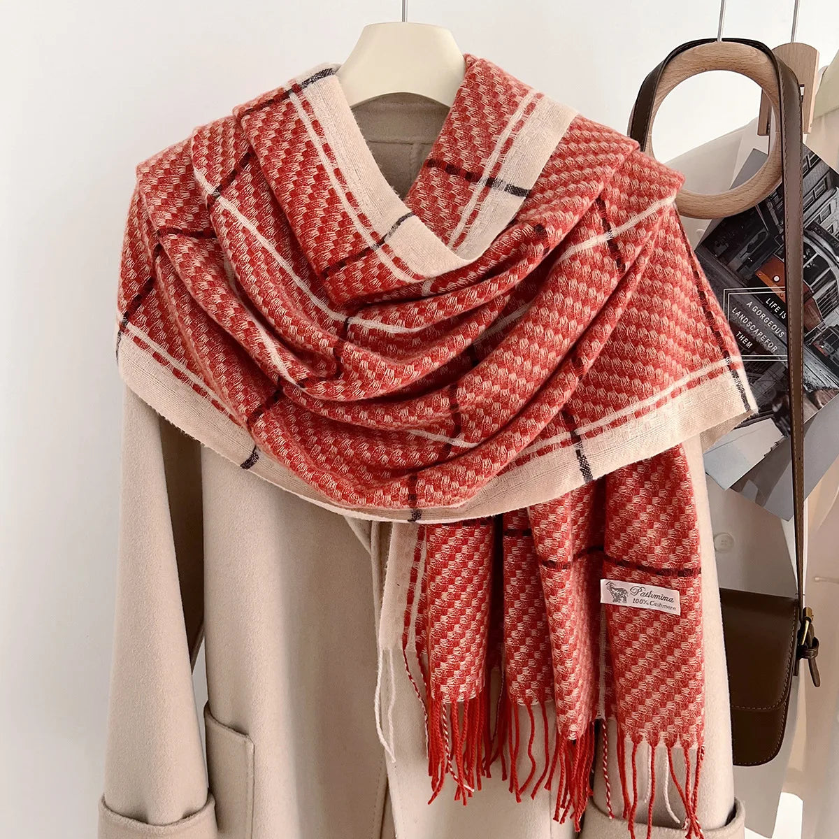 Ulvly Fish Scale Knit Wrap