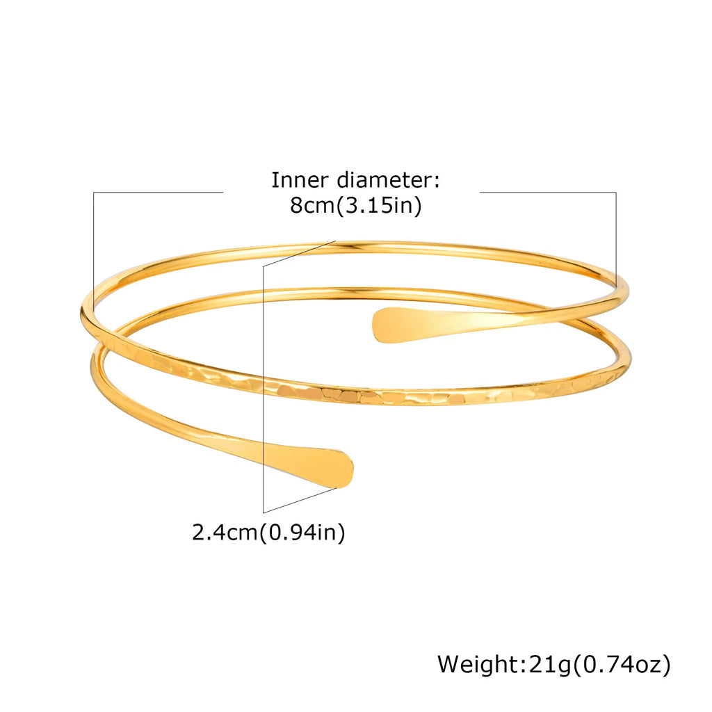 Ulvly Geometric Metal Cuff Bracelet