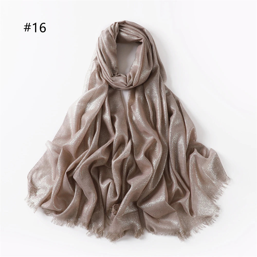 Ulvly Shimmer Fringe Shawl