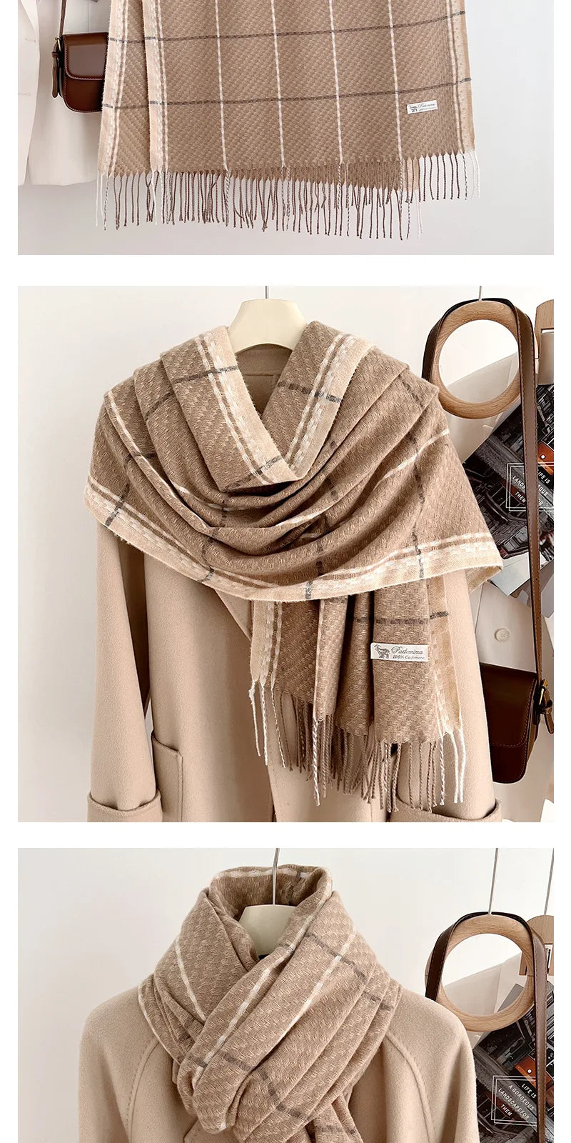 Ulvly Fish Scale Knit Wrap