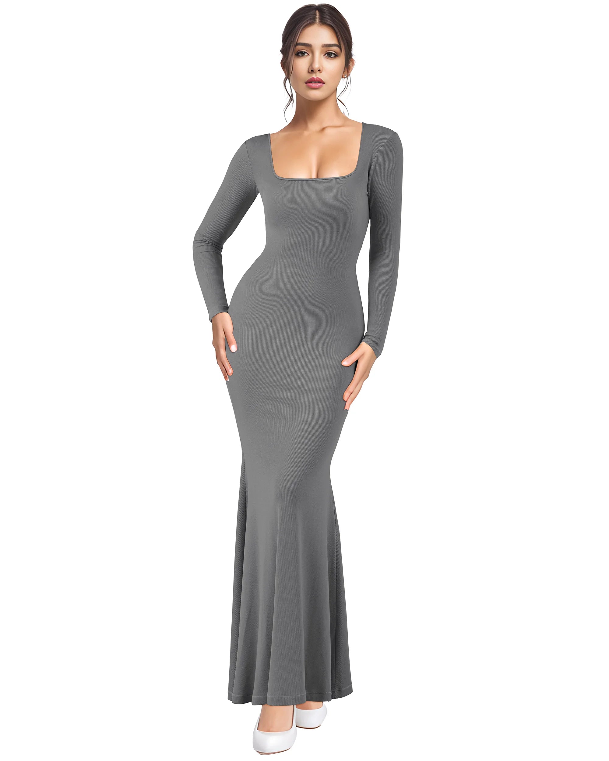 Ulvly Long Sleeve Bodycon Dress