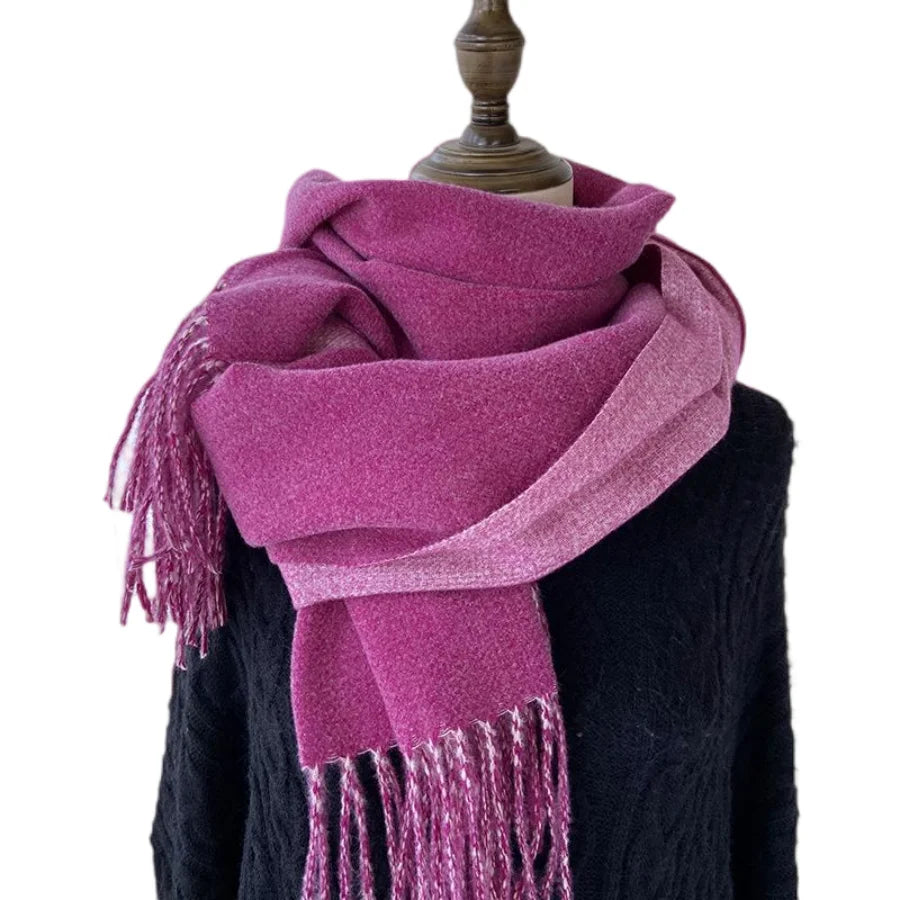 Ulvly Double-Sided Cashmere-Feel Scarf
