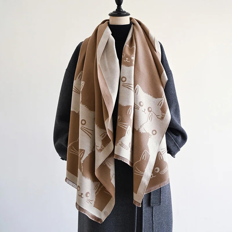 Ulvly Jacquard Cat Pashmina