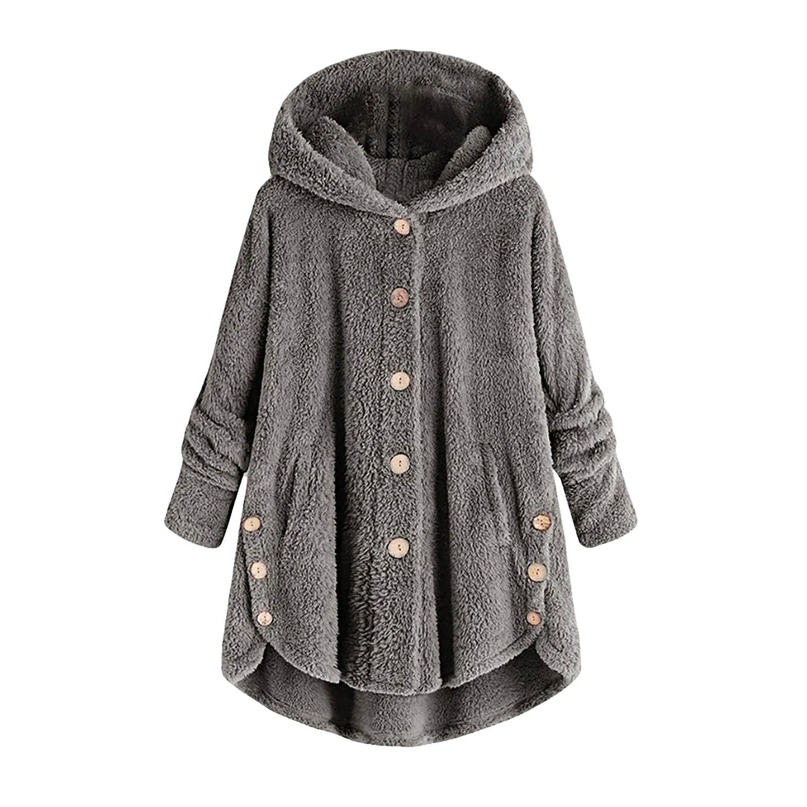 Ulvly Hooded Teddy Fleece Coat