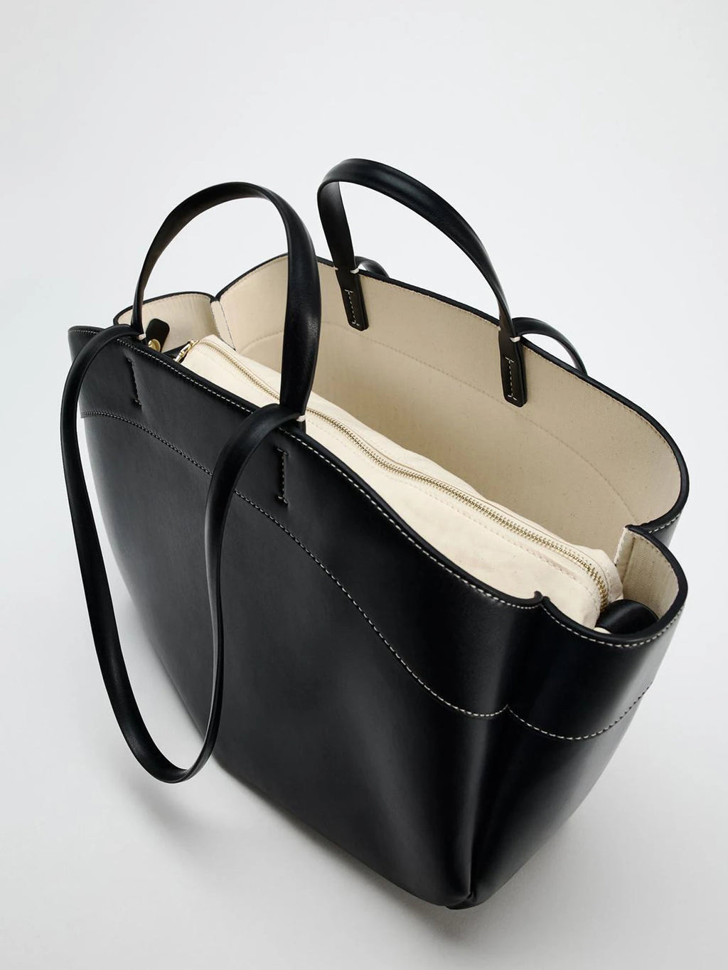 Ulvly Spliced Canvas Shoulder Bag