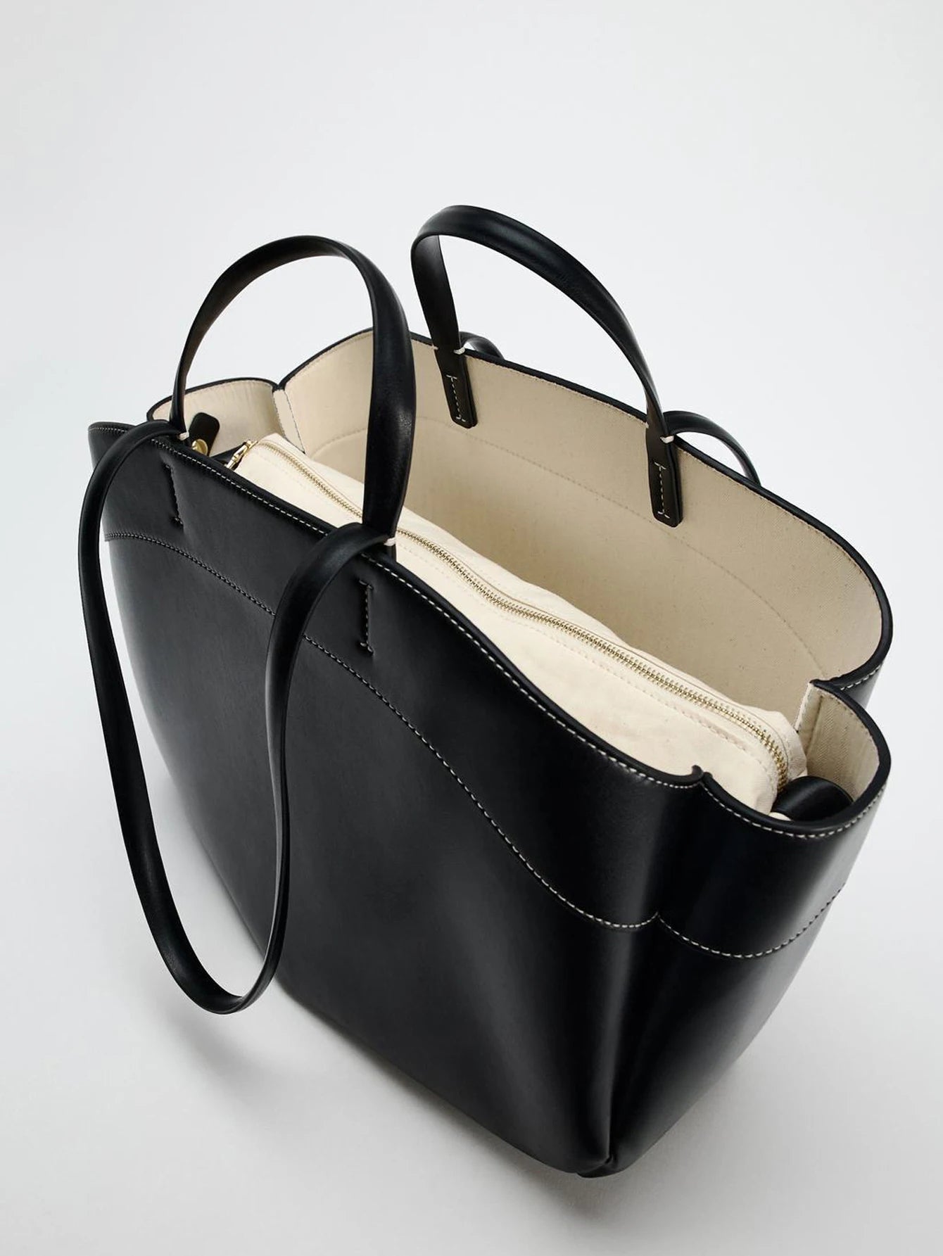 Ulvly Spliced Canvas Shoulder Bag