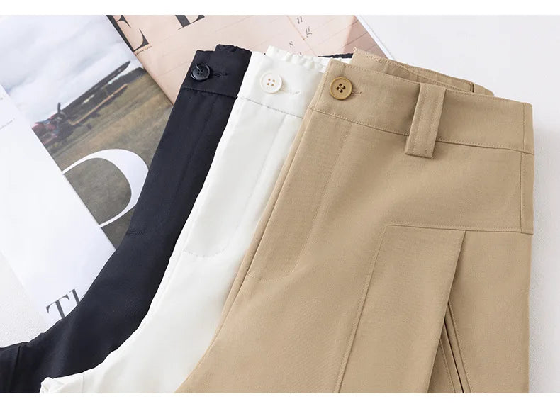 Ulvly Spliced Straight-Leg Trousers