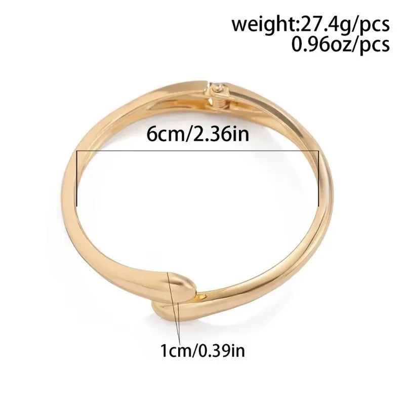 Ulvly Geometric stainless steel Cuff Bracelet