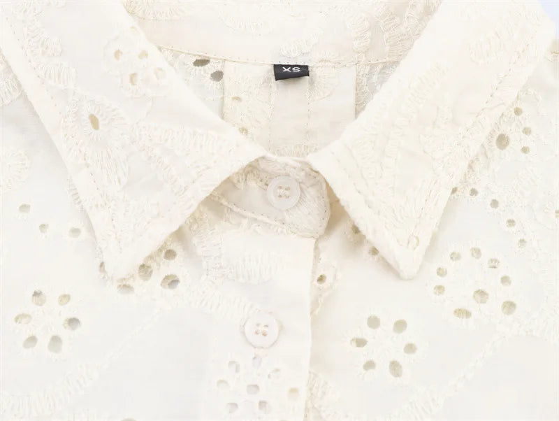 Ulvly Embroidered Shirt &amp; Trousers Set