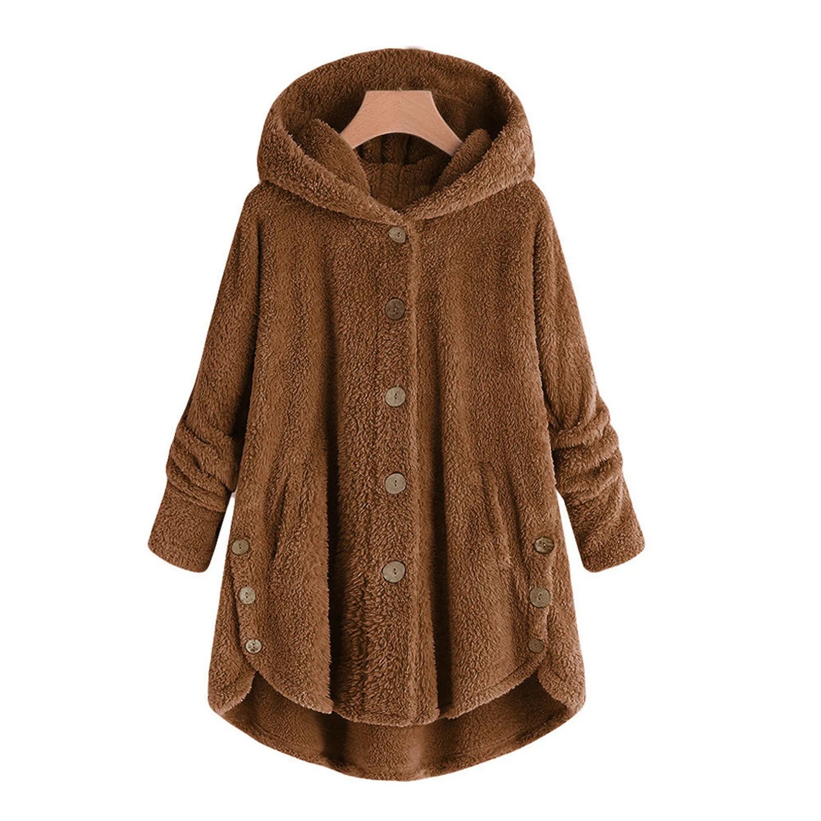 Ulvly Hooded Teddy Fleece Coat