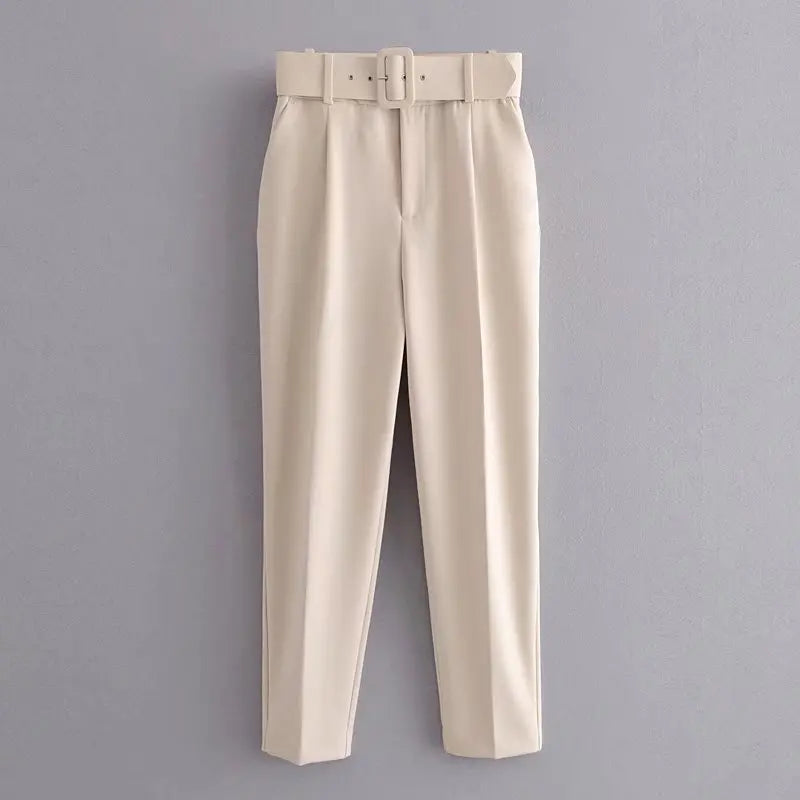 Ulvly Belted Ankle Trousers