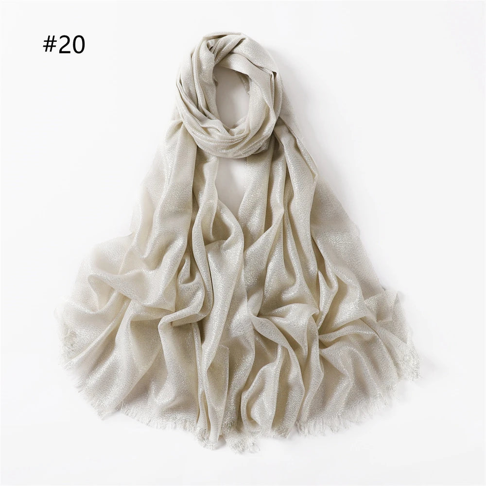 Ulvly Shimmer Fringe Shawl