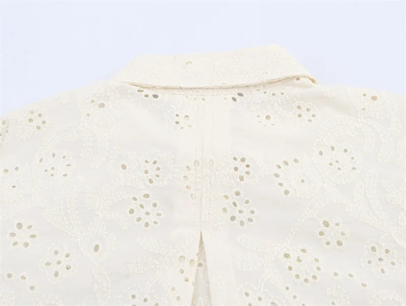 Ulvly Embroidered Shirt &amp; Trousers Set