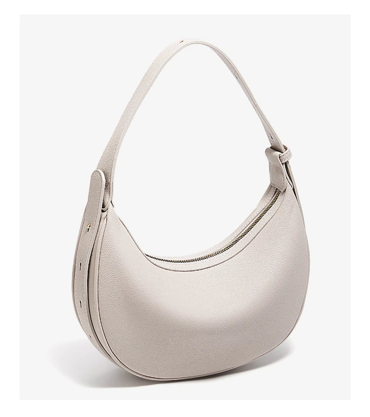 Ulvly Half-Moon PU Shoulder Bag