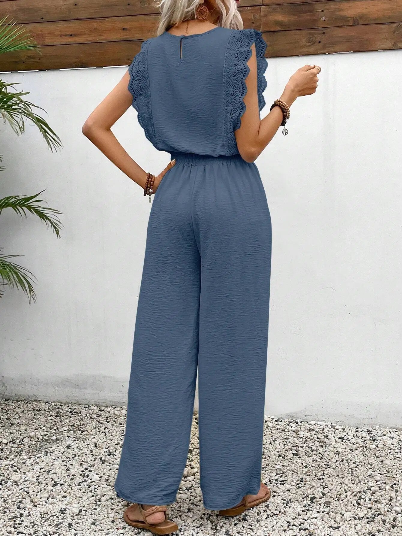 Ulvly Sleeveless O-Neck Suit Set