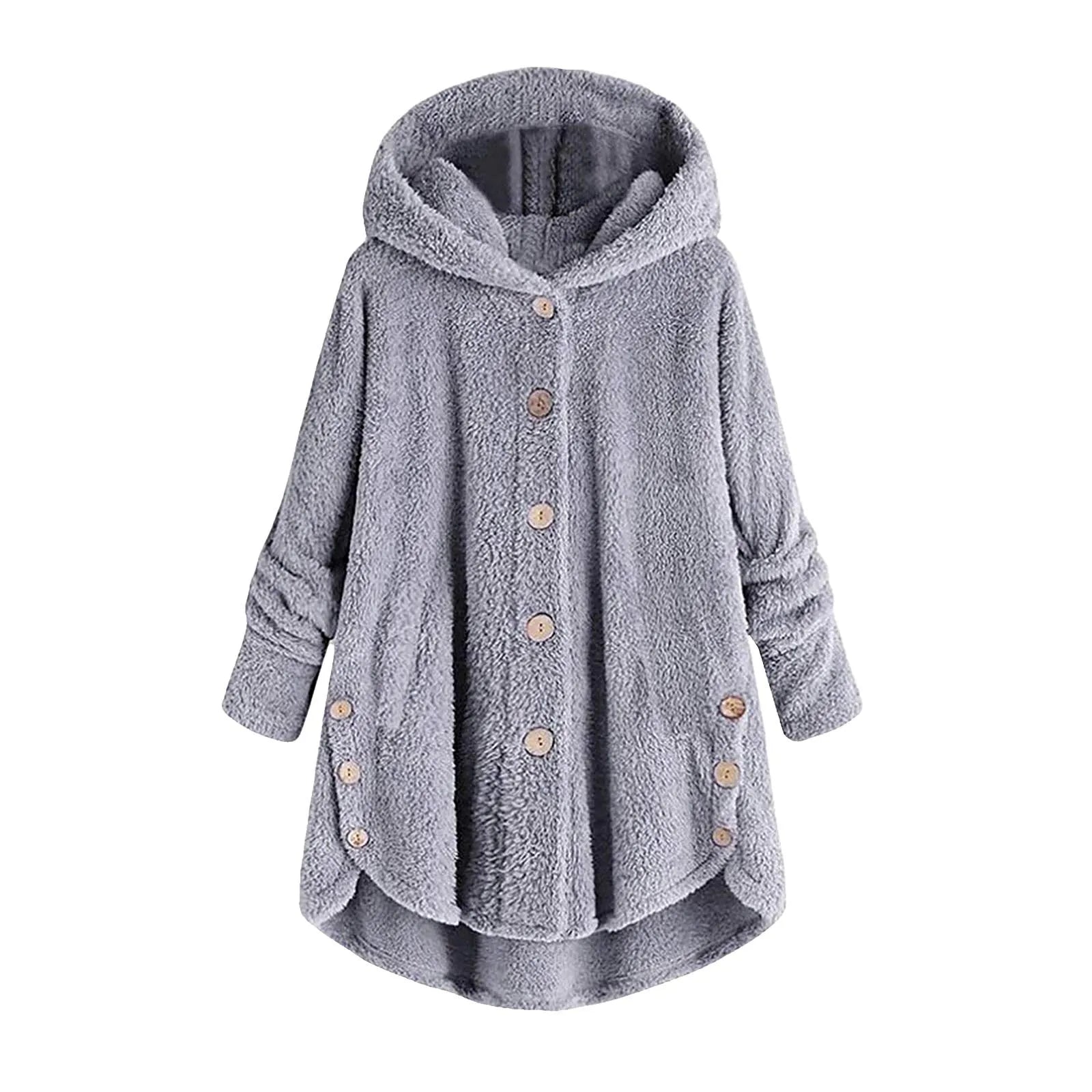 Ulvly Hooded Teddy Fleece Coat