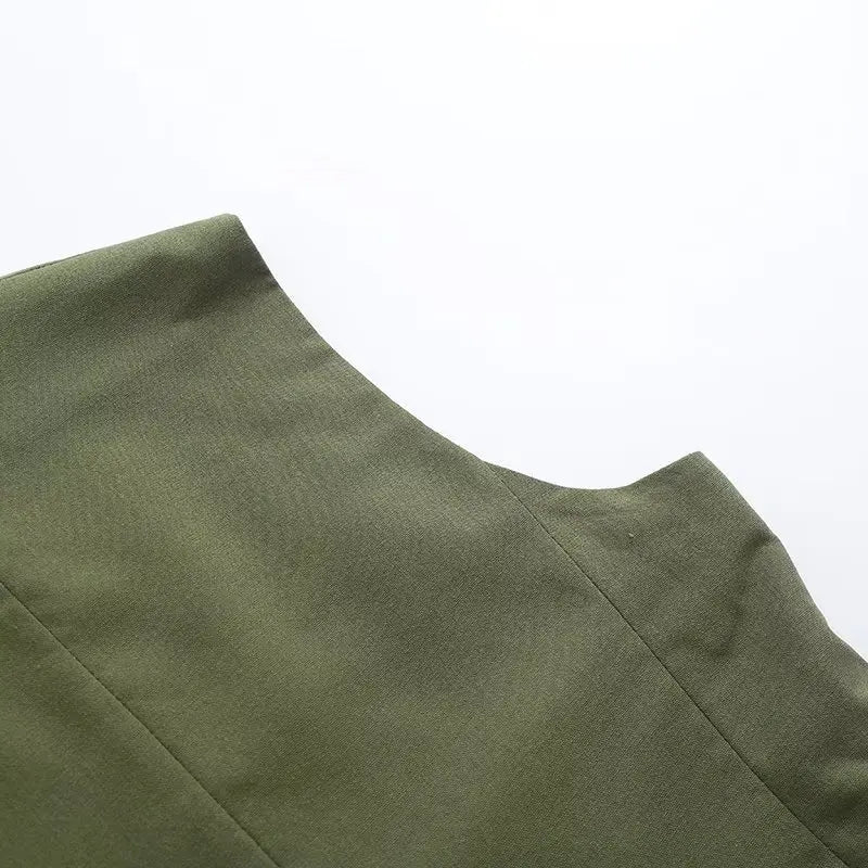 Ulvly Linen Vest &amp; Shorts Suit