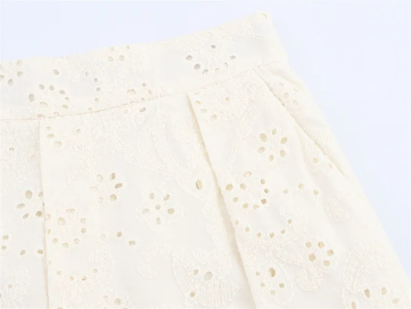 Ulvly Embroidered Shirt &amp; Trousers Set