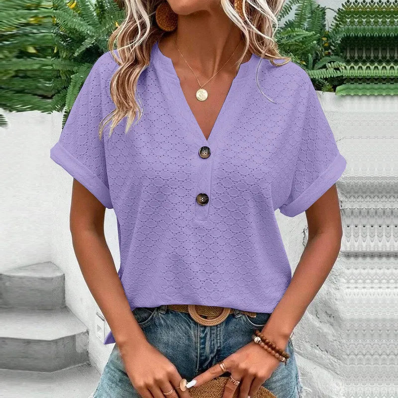 Ulvly Knit V Neck Shirt