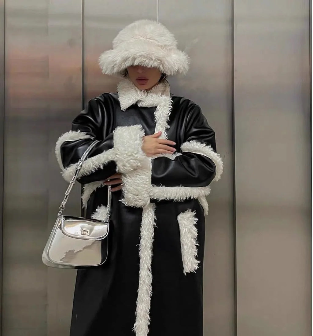 Ulvly Fluffy Faux Fur Bucket Hat