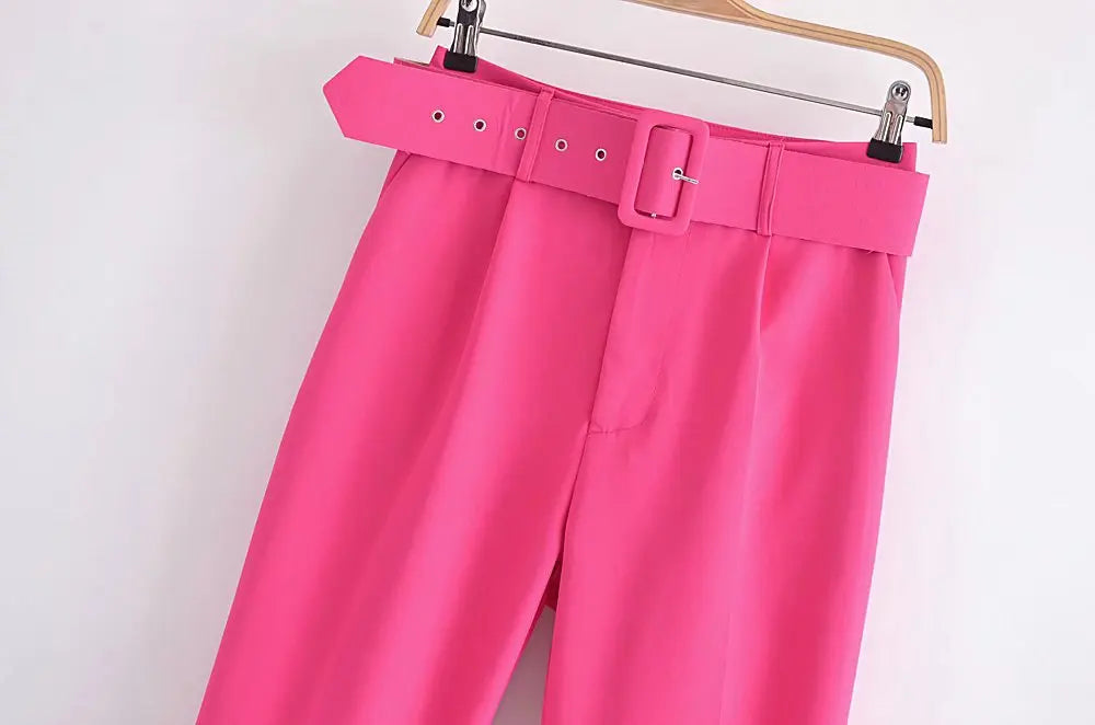 Ulvly Belted Ankle Trousers