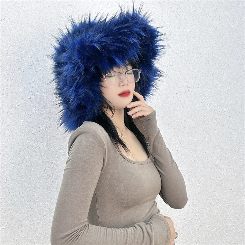 Ulvly Winter Plush Bucket Hat with Earflaps