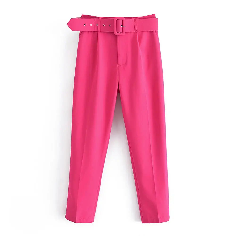 Ulvly Belted Ankle Trousers
