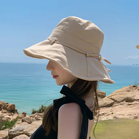 Ulvly Packable Wide Brim Bucket Hat