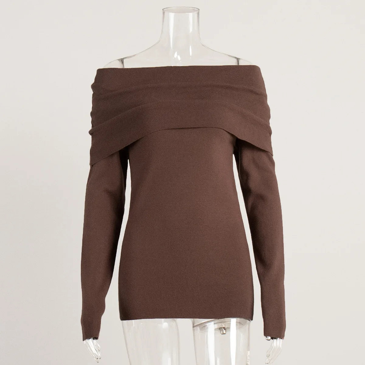 Ulvly One-Shoulder Knit Pullover
