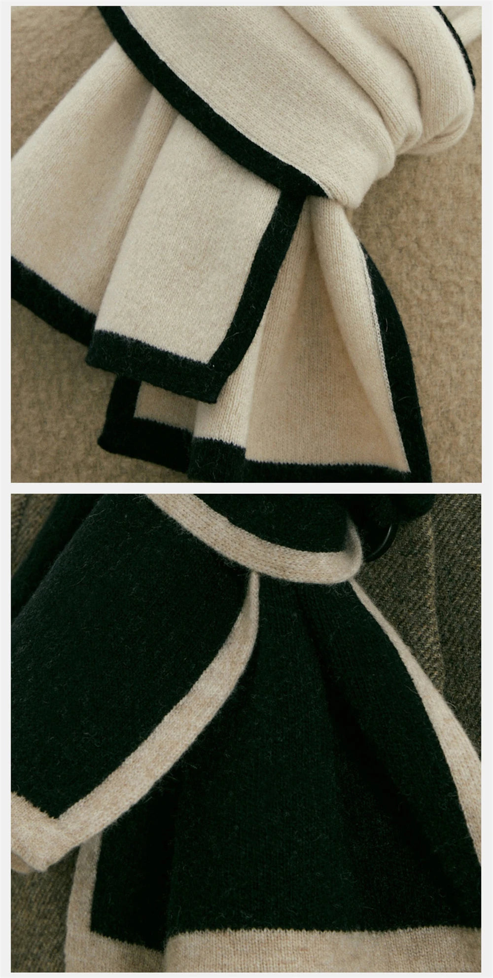 Ulvly Patchwork Knit Scarf