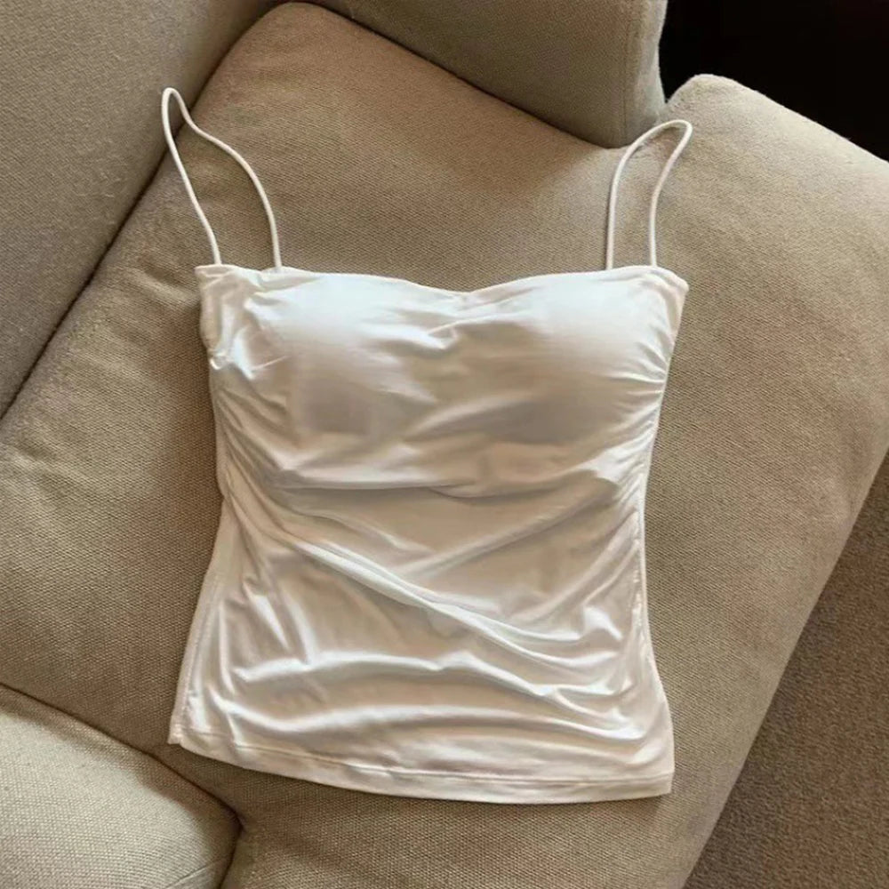 Ulvly Cropped Camisole with Built-In Bra