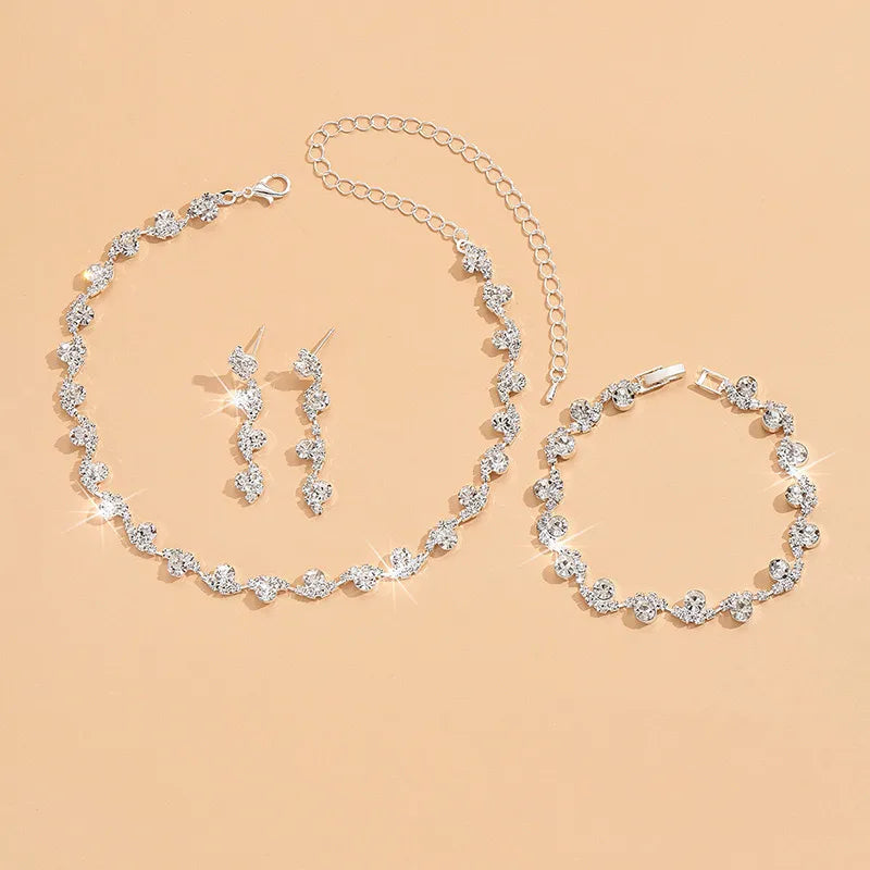 Ulvly Trendy Crystal Jewelry Set