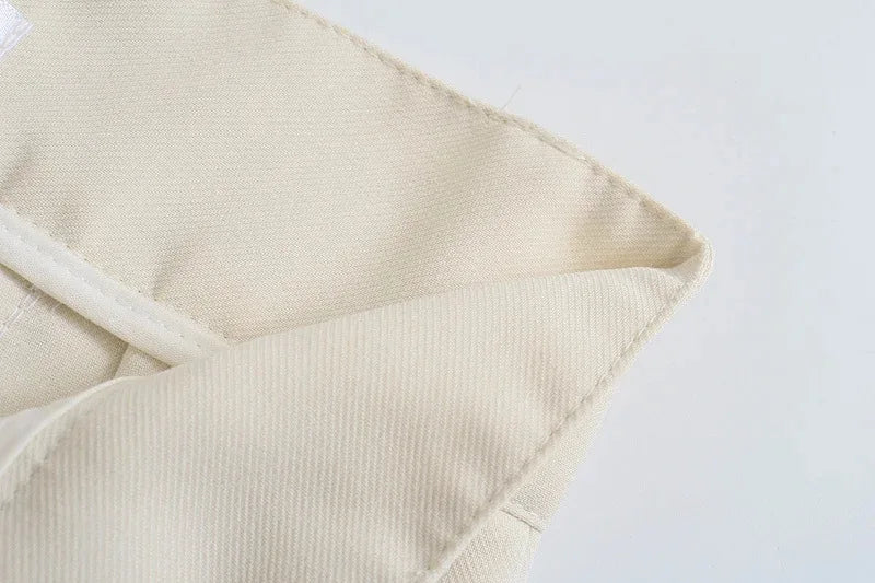 Ulvly High-Waist Straight Trousers