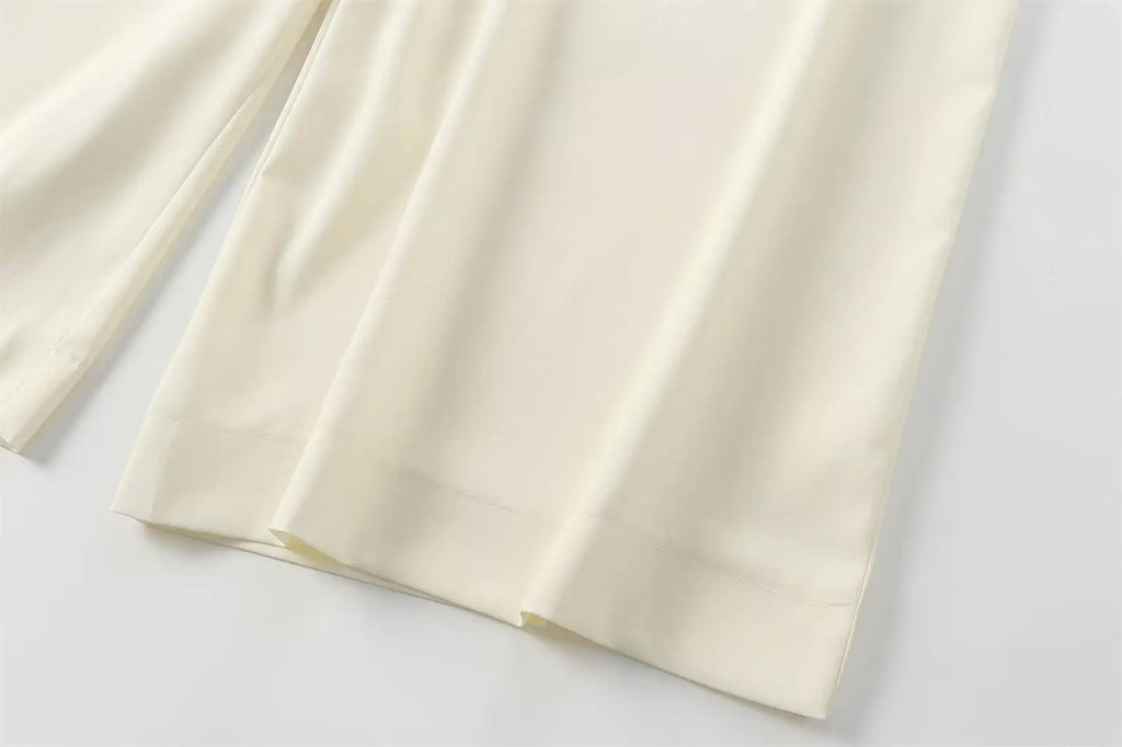 Ulvly Sleeveless Belted Suit Set
