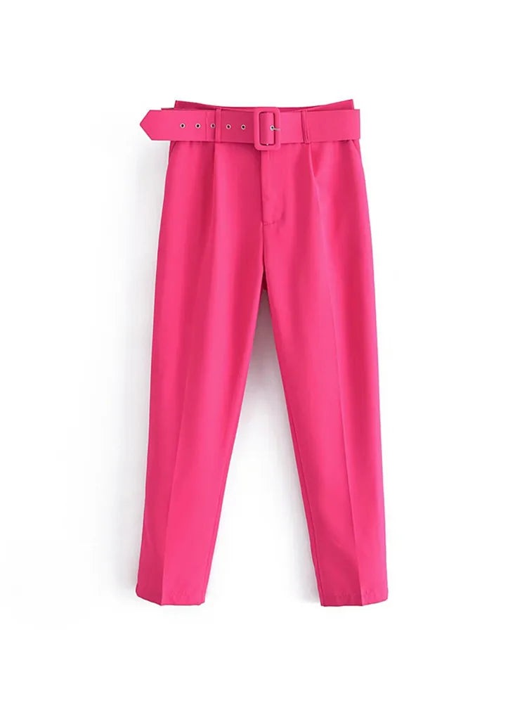 Ulvly Belted Ankle Trousers
