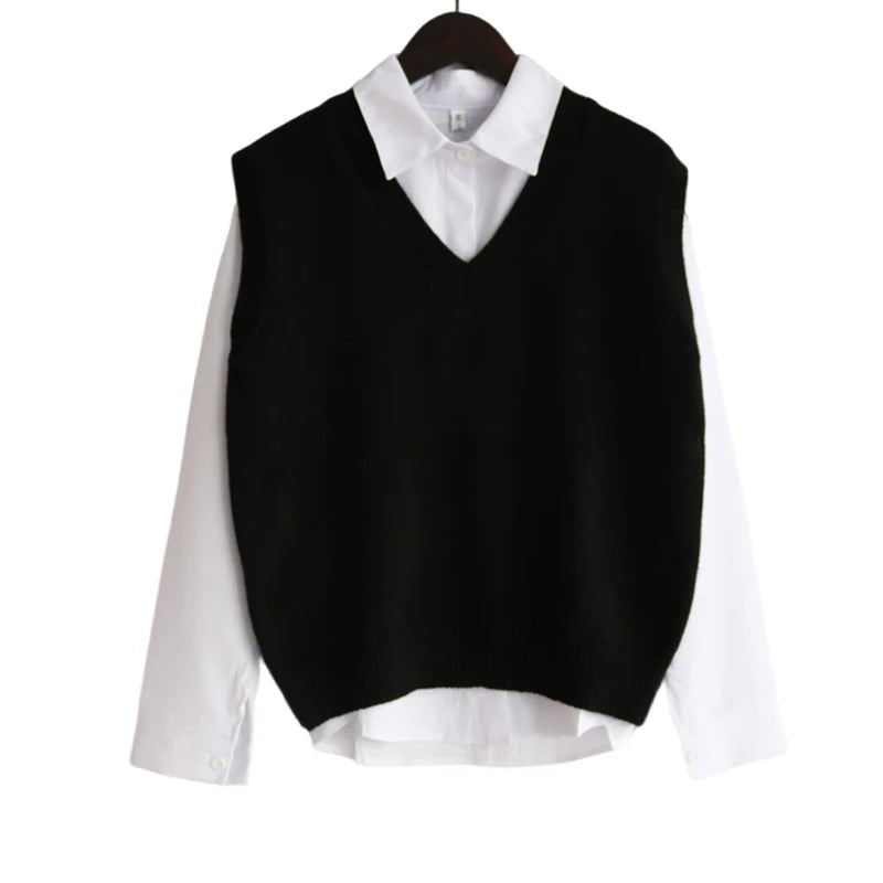 Ulvly V-Neck Knit Vest