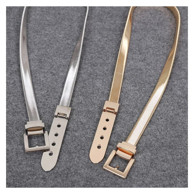 Ulvly Gold & Silver Metal Chain Belt