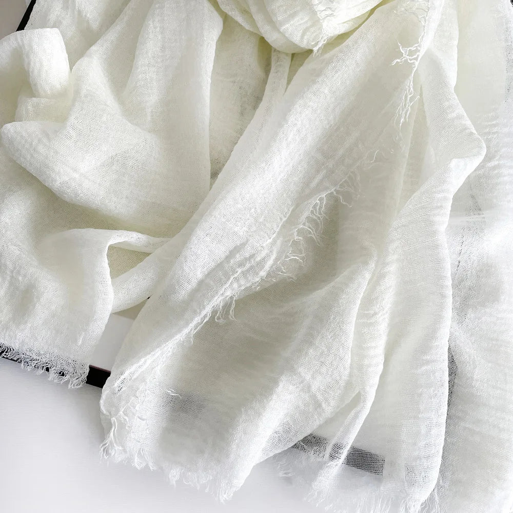 Ulvly Cotton-Linen Head Scarf