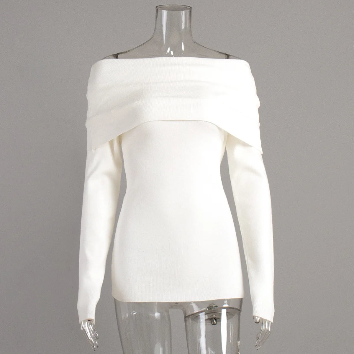 Ulvly One-Shoulder Knit Pullover