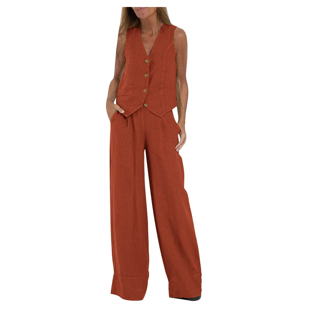 Ulvly Sleeveless Suit Set