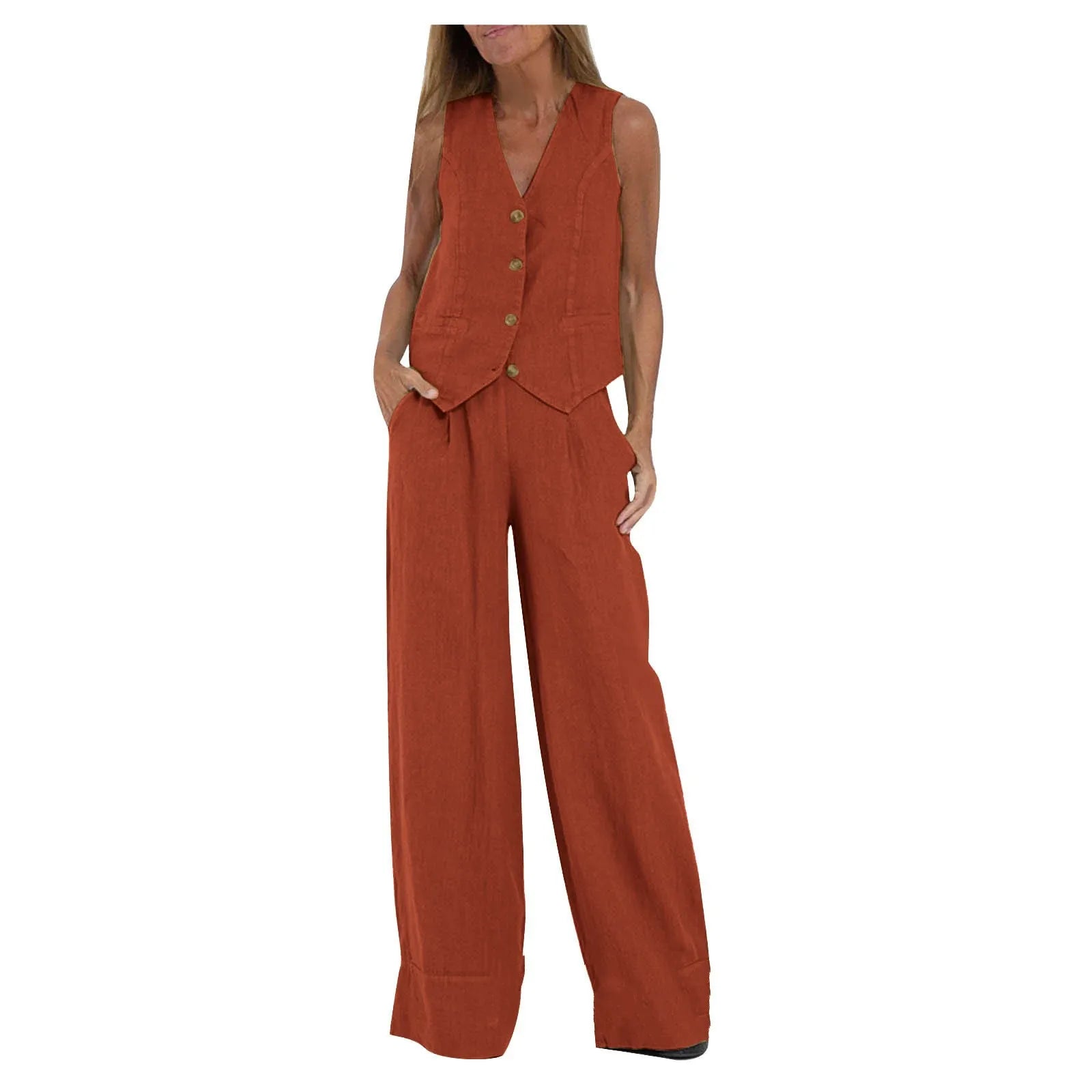 Ulvly Sleeveless Suit Set